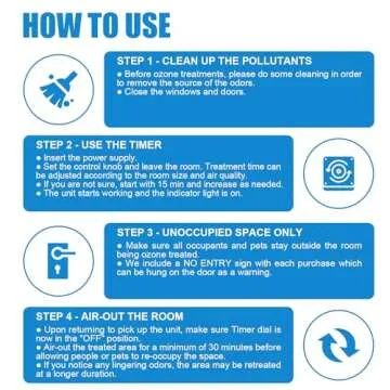 ECNLAN 0zone Generator, 30000mg/h 0zone Machine Ionizer for Home/Basement/Smoke/Pet Room