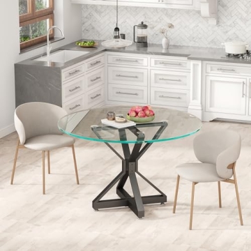 HEONITURE 28" Metal Table Base for Modern Dining and Coffee Tables
