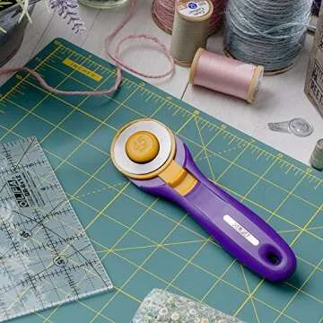OLFA Splash Rotary Cutter Purple 45mm, Purple