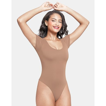 NEWVISISTER Scoop Neck Bodysuit for Effortless Style and Comfort