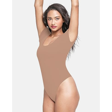 NEWVISISTER Scoop Neck Bodysuit for Effortless Style and Comfort