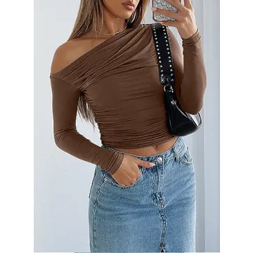 Chic and Stylish Darong Women's Long Sleeve Crop Top