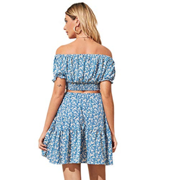 Floerns Women's Summer Floral 2 Piece Outfit Set
