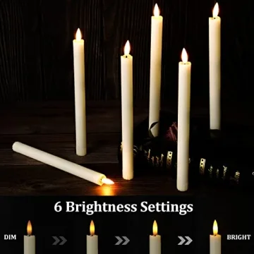 Tuanse Flameless Taper Candles with Remote 18 Pack