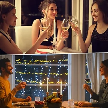 Tuanse Flameless Taper Candles with Remote 18 Pack