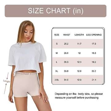 SHARICCA BoyShorts Panties for Women Seamless Soft Boy Shorts Underwear Short Boxer Briefs Anti Chafing, 6P09,M