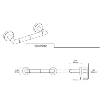 Gatco Glam Toilet Paper Holder - Stylish & Durable