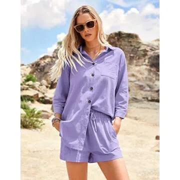Zeagoo Women's 2 Piece Lounge Tracksuit Set - Stylish & Comfortable Summer Wear