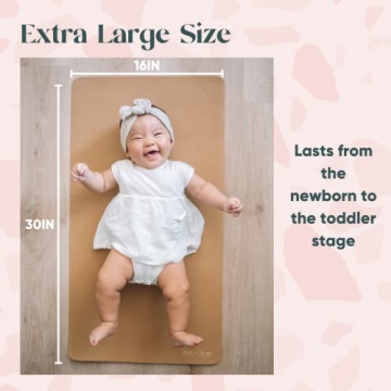 AVA + OLIVER Vegan Leather Changing Mat for Babies