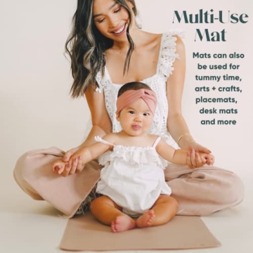 AVA + OLIVER Vegan Leather Changing Mat for Babies