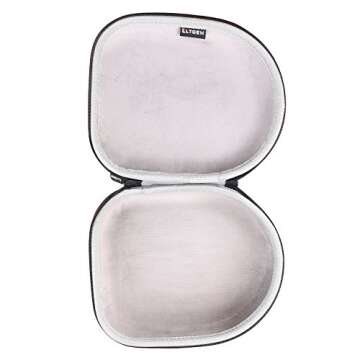 Headphone Case Compatible with Sennheiser Consumer Audio HD 560 S / 599 SE / 280 Pro / 599/600 / 660S2 / 620S / 569 Over-The-Ear Audiophile Headphones, Black+Gray