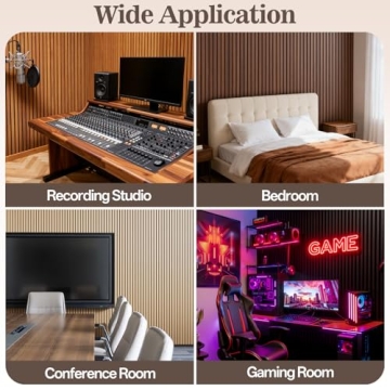 Stylish Vellorise Acoustic Wood Wall Panels for Home Decor