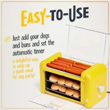 Nostalgia Oscar Mayer Hot Dog Roller Toaster Oven - Large Capacity