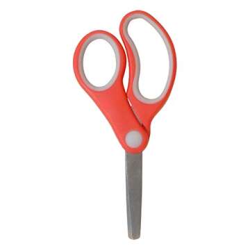 Westcott 55843 Right- and Left-Handed Scissors, Kids' Scissors, Ages 4-8, 5-Inch Blunt Tip, 3 Pack Assorted
