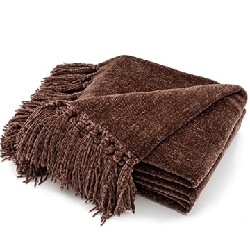 RECYCO Cozy Chenille Throw Blanket for Luxury and Comfort