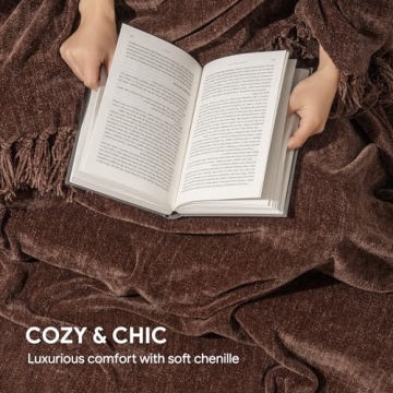 RECYCO Cozy Chenille Throw Blanket for Luxury and Comfort