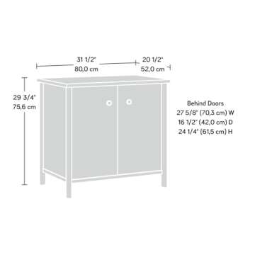 Sauder Whitaker Point Storage Cabinet, L: 31.5" x W: 20.47" x H: 29.76", Natural Maple Finish