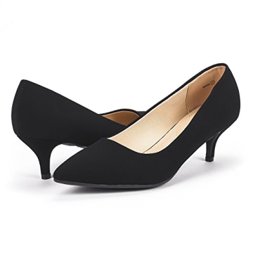 DREAM PAIRS Women's Comfortable Kitten Heels Pumps