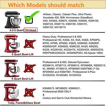 Durable Stainless Steel Flat Beater for Kitchenaid Mixers