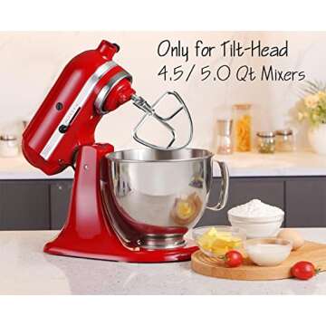 Durable Stainless Steel Flat Beater for Kitchenaid Mixers