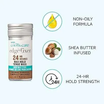 KISS Hair Wax Stick - 24 Hour Hold & Non-Oily Finish