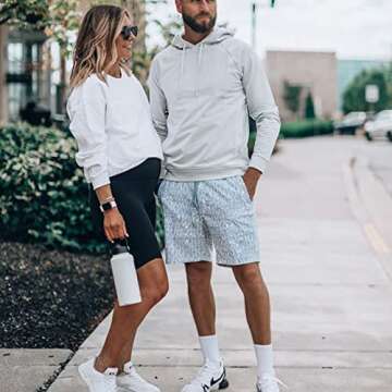 3 Pack Biker Shorts for Women – 8" Black High Waisted Tummy Control for Gym Workout Athletic Cheerleading Yoga