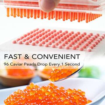 Gimify Caviar Maker Box | 96 Holes Spherification Kit