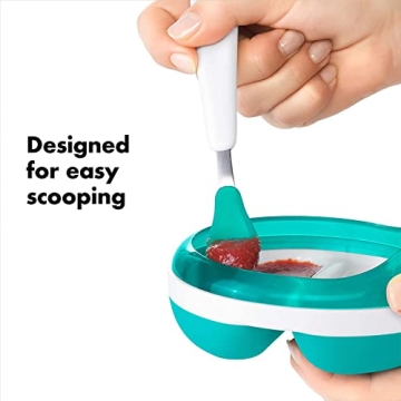 OXO Tot Silicone Feeding Spoon Set for Babies With Soft Tips