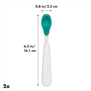 OXO Tot Silicone Feeding Spoon Set for Babies With Soft Tips