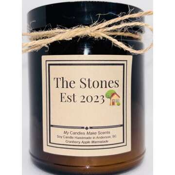 Personalized Handcrafted Soy Candles - Unique Gift Ideas