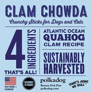 Polkadog Crunchy Clam Chowda Dog Treats – Savory Healthy Sticks