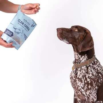 Polkadog Crunchy Clam Chowda Dog Treats, Cat Sticks – 100% Atlantic Ocean Quahogs - All-Natural Pet, Dog Treat - Savory, Healthy Puppy Stick – Limited Ingredients – 5 oz.