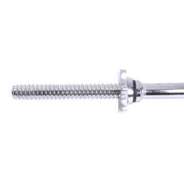 CAP Barbell Standard 1-Inch Threaded EZ Curl Bar, Standard, Boxed