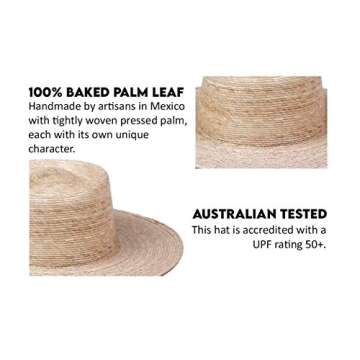 Stylish Lack of Color Palma Boater Hat for Women