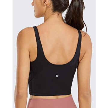 CRZ YOGA Women's V Neck Crop Tank Top - Versatile Activewear