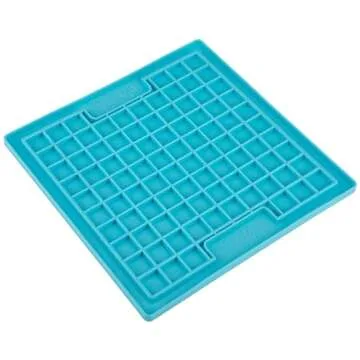 LickiMat Classic Playdate Slow Feeder for Dogs Lick Mat Boredom Anxiety Reducer Perfect for Food Treats Yogurt Liquid Food Peanut Butter Fun Alternative to a Slow Feed Dog Bowl, Turquoise