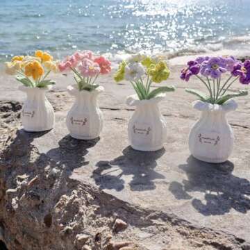 YOOJEE Crochet Flower Pot - Perfect Gift for Women
