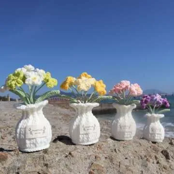 YOOJEE Crochet Flower Pot - Perfect Gift for Women