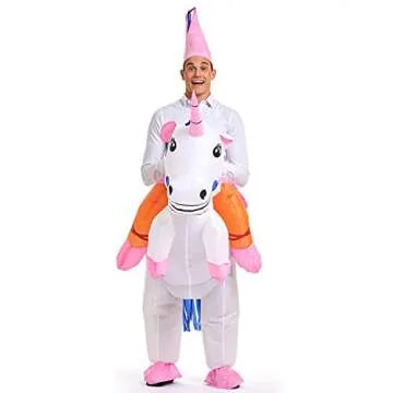 YEAHBEER Inflatable Unicorn Costume for Adult Fun