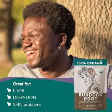 Premium Burdock Root Organic (16 oz.) - Greater Burdock Root Tea Loose - Raíz De Bardana Organica 우엉차 - Bulk Herbal Tea for Liver Cleanse, Body Detox, Digestion