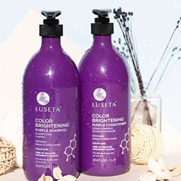 Luseta Purple Shampoo & Conditioner Set for Blonde Hair