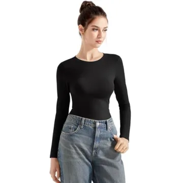 SUUKSESS Crew Neck Fitted T Shirts for Stylish Comfort