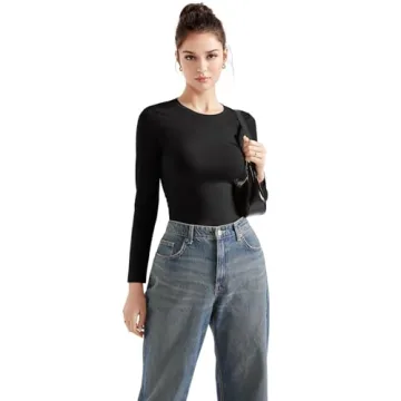 SUUKSESS Crew Neck Fitted T Shirts for Stylish Comfort