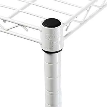 Honey-can-do SHF-01573 5-Tier Adjustable Shelving System, 14-Inch by 36-Inch by 72-Inch, White