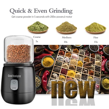 Effortless Herb Grinding with COOL KNIGHT Electric Grinder