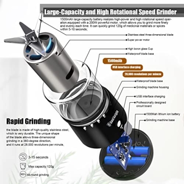 Effortless Herb Grinding with COOL KNIGHT Electric Grinder