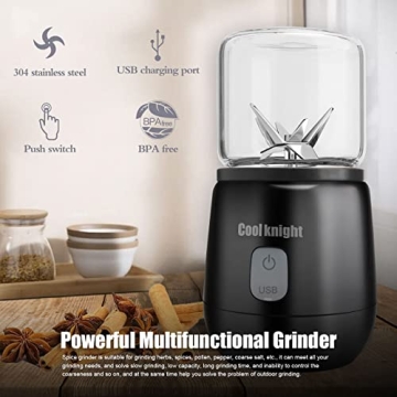 Effortless Herb Grinding with COOL KNIGHT Electric Grinder