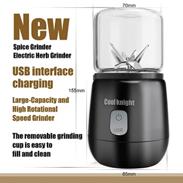 Effortless Herb Grinding with COOL KNIGHT Electric Grinder