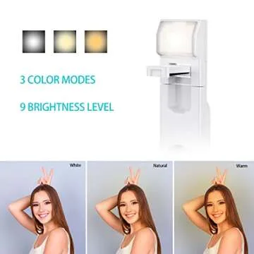 Ambertronix 40" Selfie Stick Tripod with Light & Remote