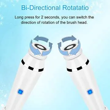 Facial Cleansing Brush - Etmury Waterproof Face Spin Brush Set, Electric Face Scrubber - 4 Brush Heads & 3 Speed for Deep Cleaning, Exfoliating, Cosmetics Removing, Facial Massaging (White)